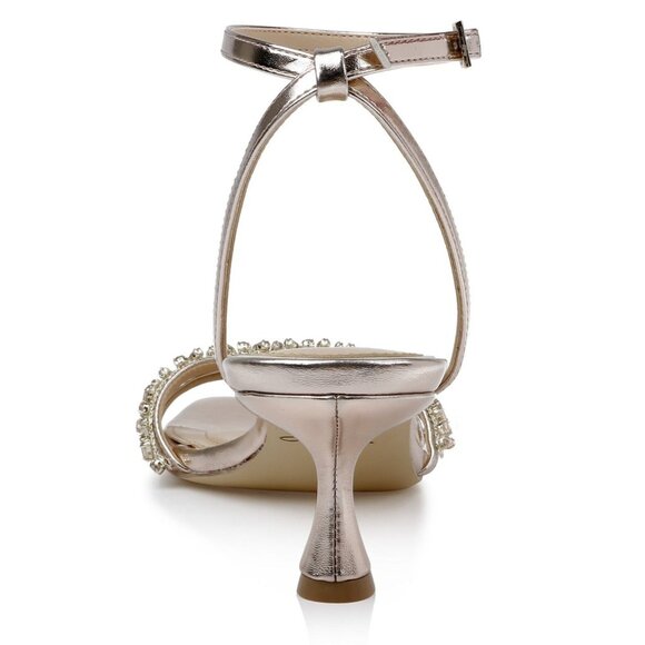 Jewel Badgley Mischka Women's Nayla Kitten Heel Dress Sandals - Picture 3 of 4